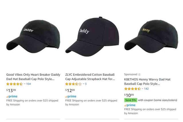 Amazon daddy cap