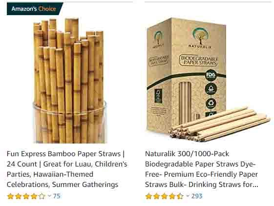 bamboo paper straw