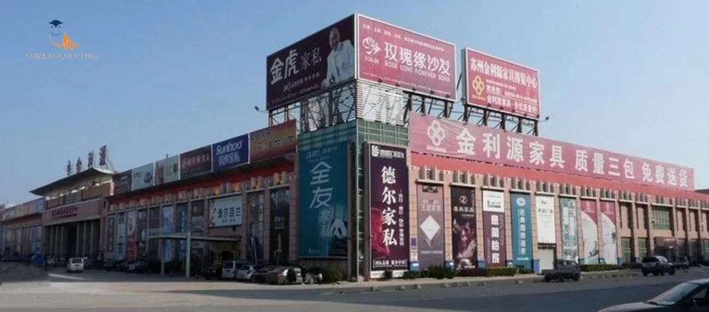The Likou Furniture Market (in Jiangsu Province)