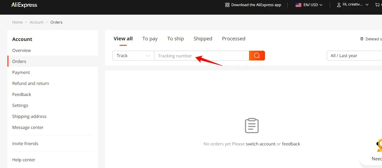 Track Your Order on AliExpress