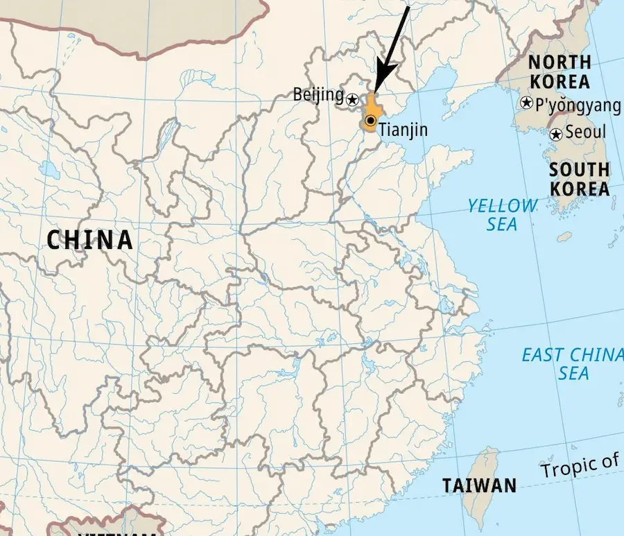 Tianjin map