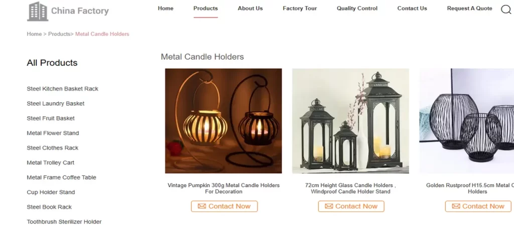 Custom Candle Holders from Foshan Toffs Hardware Machinery