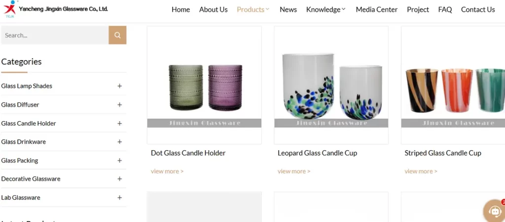 Custom Candle Holders from Jingxin Glassware