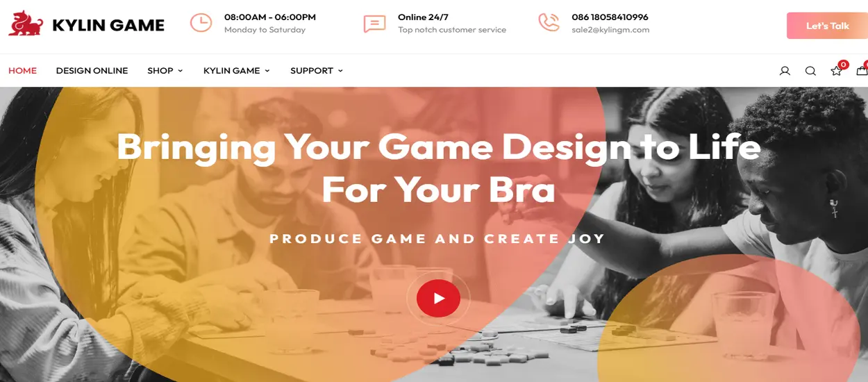 Kylin Game (Wholesale Custom Games Suppliers in China)