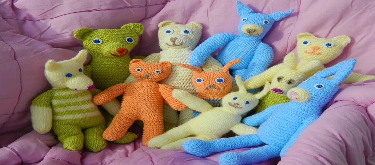 Plush dolls with custom embroidery