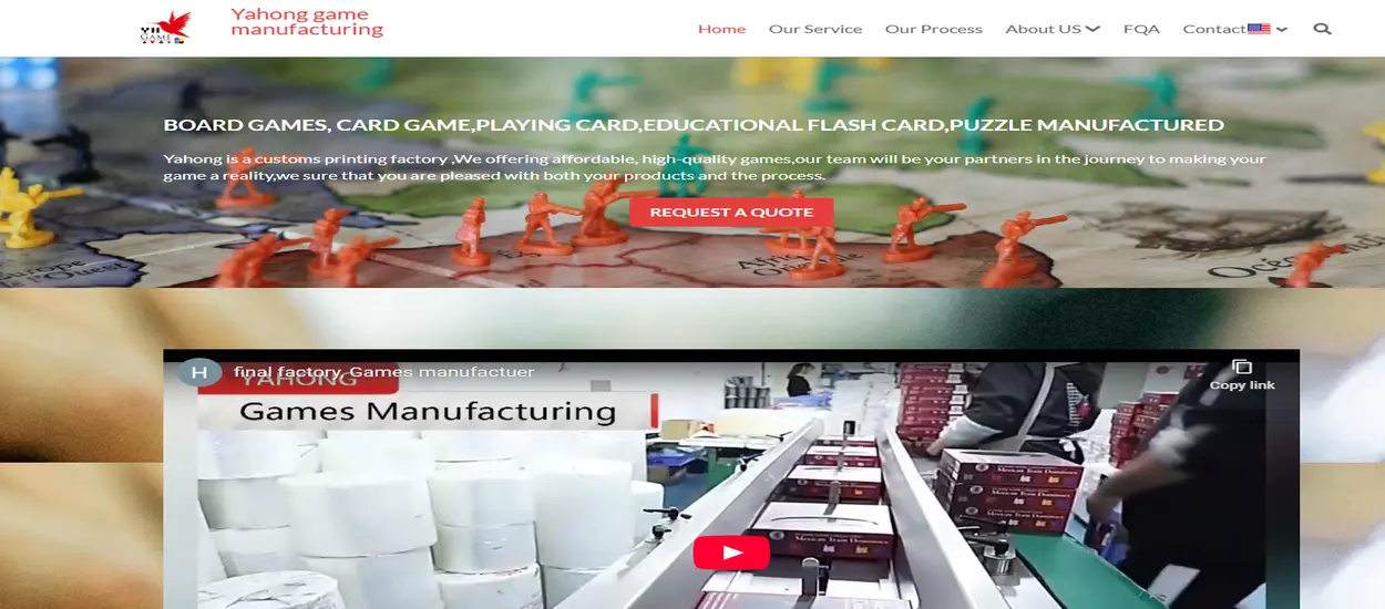 Yahong Game (Wholesale Custom Games Suppliers in China)