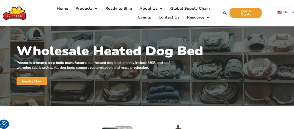 Custom Heated Dog Bed Chinese Suppliers-Petstar