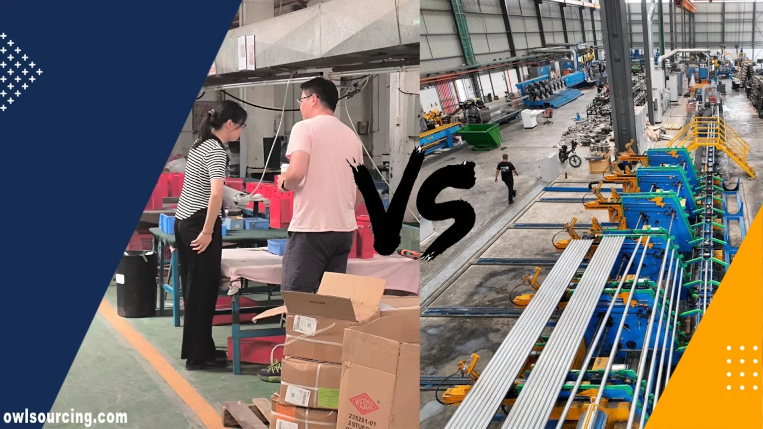 Handelsonderneming versus fabrikant in China