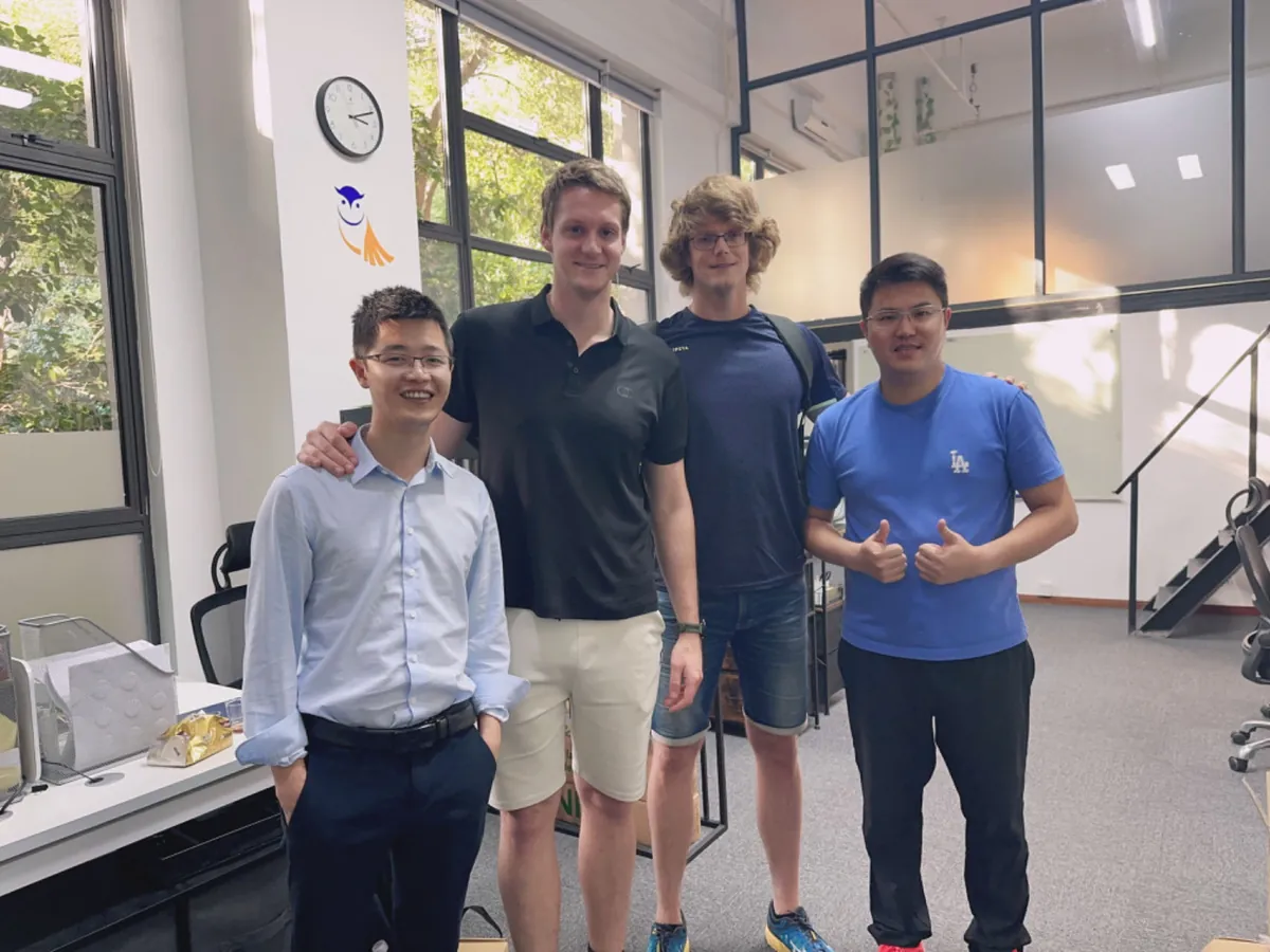 Owl Sourcing team with visiting clients at our Shanghai office